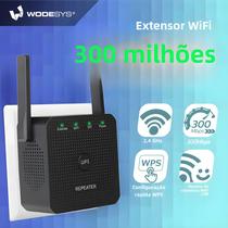 Roteador Repetidor Wifi Sem Fio 300mbps 24g Extensor De Sinal De Longo Alcance Para Escritório