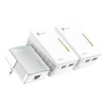Roteador TP-Link TL-WPA4220T Kit Powerline AV600 2 Ethernet 300Mbps 3 Unidades Plug and Play Roteador TP-Link TL-WPA4220T Kit Powerline AV600 2 Ethernet 300Mbps 3 Unidades Plug and Play
