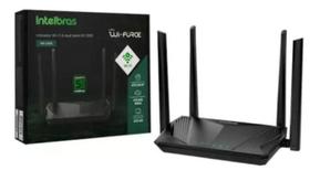 Roteador Wifi 6 Dual Band Mesh Gigabit Intelbras W61500 Pto Cor Preto