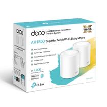 Roteador Wifi 6 Mesh Dual Band Tp-Link Deco X20 AX1800 Wireless - 150 Dispositivos, Até 370m² 2 pack