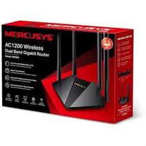 Roteador WiFi Mercusys Dual Band AC1200 MR30G2 4 Antenas Portas Gigabit Unidade ALR