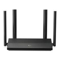 Roteador WiFi TPLink Gigabit EX521 AX3000 Wireless Dual Band Preto 2.4GHz até 574Mbps e 5GHz até 2402Mbps