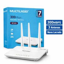 Roteador Wireless Multilaser 300Mbps RE163V 3 Antenas Novo Lacrado