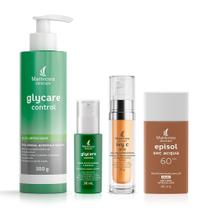 Rotina Pele Oleosa Dia c/ Glycare Control Serúm + Episol Sec Acqua - Médio Rotina Pele Oleosa Dia c/ Glycare Control Serúm + Episol Sec Acqua - Médio