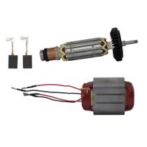 Rotor 220V, Estator, Carvões P/ Esm. GA2014 Makita
