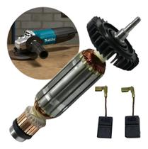 Rotor Completo Carvao GA4530 AG5030 220v 5176486 Makita Rotor Completo Carvao GA4530 AG5030 220v 5176486 Makita