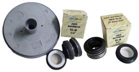 Rotor (Noryl) Bomba Jacuzzi 1638 1/2Cv + 2 Selos Mecânicos