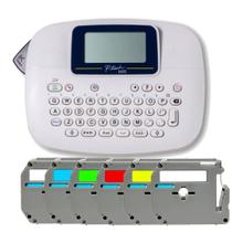 Rotulador Brother Branco Pt-m95wt + Kit 06 Fitas Coloridas Rotulador Brother Branco Pt-m95wt + Kit 06 Fitas Coloridas