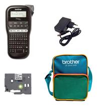 Rotulador Brother Pt-h110bk + Fonte + Fita Tze231 Gen + Bag Color Rotulador Brother Pt-h110bk + Fonte + Fita Tze231 Gen + Bag Color