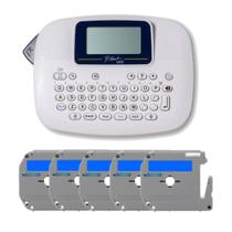 Rotulador Brother Pt-m95 Pt-m95bk + 5 Fita X-full Mk531 Azul Rotulador Brother Pt-m95 Pt-m95bk + 5 Fita X-full Mk531 Azul