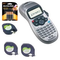 Rotulador Eletrônico Letratag Lt100h PRATA C/ 3 Fita 4 Pilha