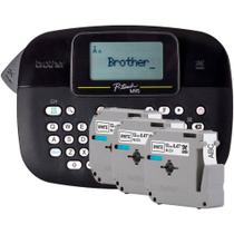 Rotulador Eletrônico Portátil Brother Preto Com 3 Fitas - PTM95BKBP