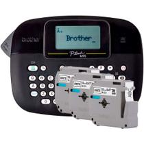 Rotulador Eletrônico Portátil, Brother PT-M95BK, Preto, Com 3 Fitas M231 Rotulador Eletrônico Portátil, Brother PT-M95BK, Preto, Com 3 Fitas M231