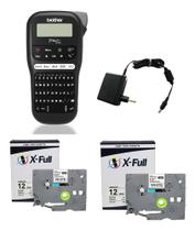 Rotulador Pt-h110bk Preto + 2 Fita Tze-231 X-full + Fonte Rotulador Pt-h110bk Preto + 2 Fita Tze-231 X-full + Fonte