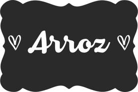 Rótulo Etiqueta Adesiva Personalizada p/ Potes e Mantimentos (kit c/ 12) Preto