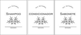 Rótulos para Potes e Frascos - Shampoo - Condicionador - Sabonete