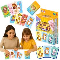 Rouba Monte Animais Jogo Cartas Interativo Pedagogico Oferta