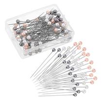 Round Ball Cabeça Costura pins100pcs /caixa Reta Quilting Pin Crafting para Wedding Bouquet Brooch Bordados Suprimentos artesanais