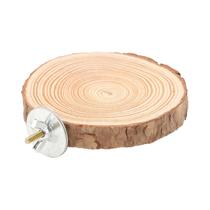Round Natural Wood Stand for Birds, Perch Bird, Suporte para Cage Birds, Papagaios mordendo em pé