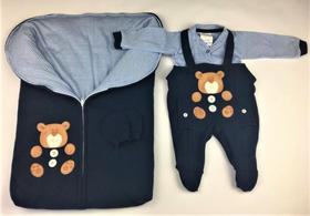 Roupa bebê menino kit saída maternidade