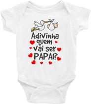 Roupa Body Bebê Infantil Adivinha Quem Vai Ser Papai - TAMANHO G