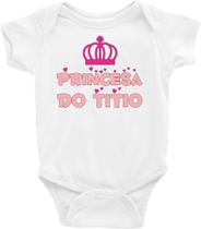 Roupa Body Bebê Infantil Princesa do Titio - TAMANHO M