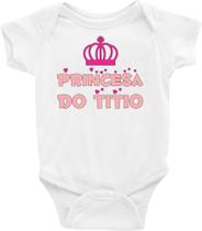 Roupa Body Bebê Infantil Princesa do Titio - TAMANHO RN