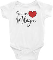 Roupa Body Bebê Infantil Sou um Milagre - TAMANHO G Roupa Body Bebê Infantil Sou um Milagre - TAMANHO G