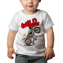 Roupa Body Bebê Manga Comprida Estampado Moto Irado