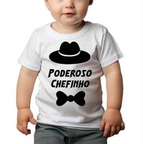 Roupa Body Bebê Manga Comprida Estampado Poderoso Chefinho