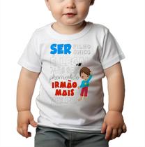 Roupa Body Bebê Manga Curta Estampado Filho Único