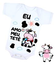 Roupa Body Bebê Temático Fazendinha Bezerrinho Mesversário Roupa Body Bebê Temático Fazendinha Bezerrinho Mesversário
