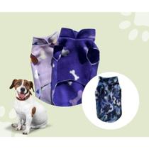 Roupa Cachorro/Gato com Guia super confortável Tamanho P