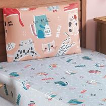Roupa Cama Infantil Menino 2 Pçs Bouti Lençol Elastico 200