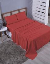 ROUPA CAMA Jogo De Lençol Microfibra Casal Queen 4 Peças LISO