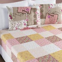 Roupa Cama Jogo Lençol Casal Queen 3 Peças BOUTI Floral Estampado MICROPERCAL 200 fios - Magia Enxovais