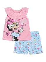 Roupa: camiseta regata e shorts Disney Minnie Mouse de 12 meses