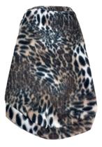 Roupa capa soft para cachorro estampa de onça tamanho P