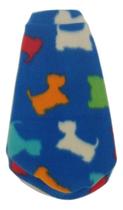 Roupa capa soft pra cachorro ul com cães coloridos G