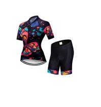 Roupa Ciclista Bike Camisa E Bermuda Short Profissional Fem - Vendull