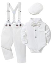 Roupa coordenada SANMIO Baby Boy Suits, 4 peças de 0 a 24 m Roupa coordenada SANMIO Baby Boy Suits, 4 peças de 0 a 24 m