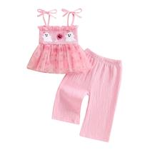Roupa de abóbora de Halloween para menina Kayotuas rosa 3-4Y