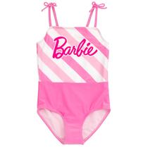 Roupa de banho de uma peça Barbie Little Girls rosa/branco 6 Roupa de banho de uma peça Barbie Little Girls rosa/branco 6