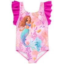 Roupa de banho de uma peça Disney Little Mermaid Ariel 4T Girl