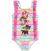 Roupa de banho de uma peça Paw Patrol para meninas rosa 4T