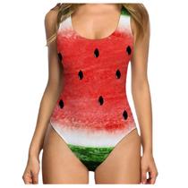 Roupa de banho feminina de uma peça, peito peludo, roupa de banho divertida na praia