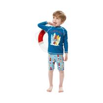 Roupa De Banho Infantil De Manga Longa Com Proteção Solar 2025 Novo Traje De Banho Para Meninos E