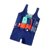 Roupa de banho infantil tradicional Float Suit 12M-5Y com azul flutuante Roupa de banho infantil tradicional Float Suit 12M-5Y com azul flutuante