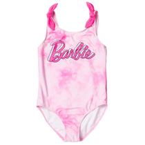 Roupa de banho One Piece Barbie Little Girls Tie Dye Pink 7-8 Roupa de banho One Piece Barbie Little Girls Tie Dye Pink 7-8