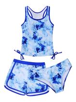 Roupa de banho para meninas Patgoal Summer Racerback, biquíni com shorts Roupa de banho para meninas Patgoal Summer Racerback, biquíni com shorts